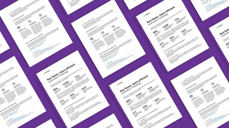 Bonfire on frequency of evaluation meetings and running fewer meetings
