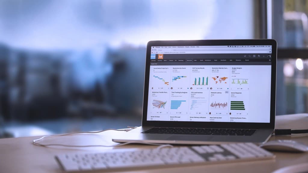 looking at competition on RFP software on laptop screen