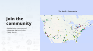 Map of municipalities using Bonfire