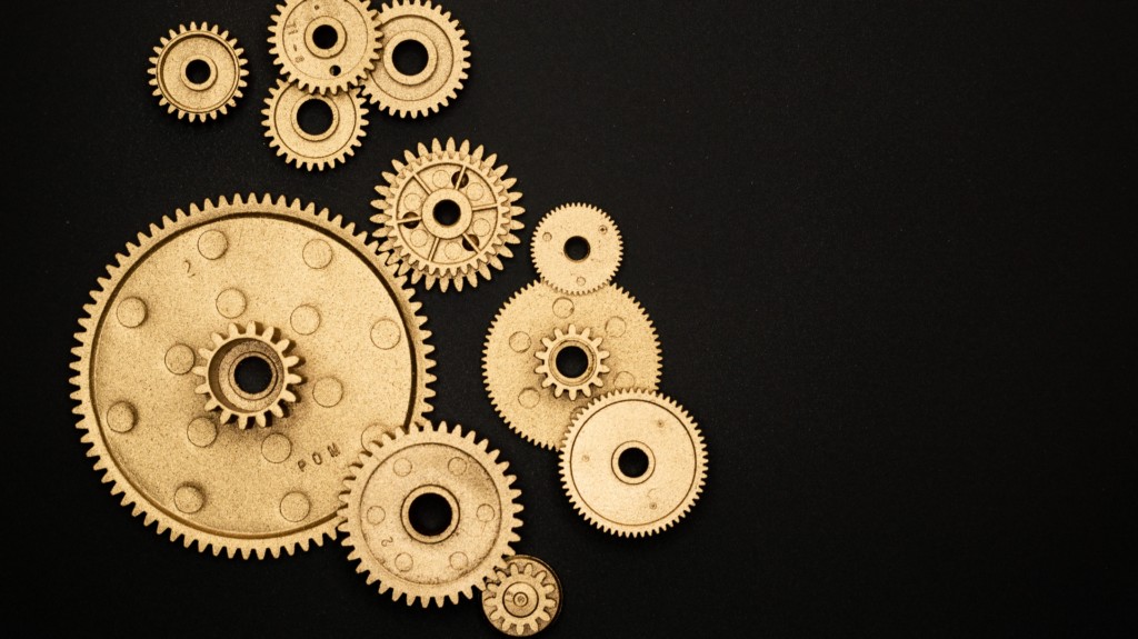 Gears signifying the procurement wheel